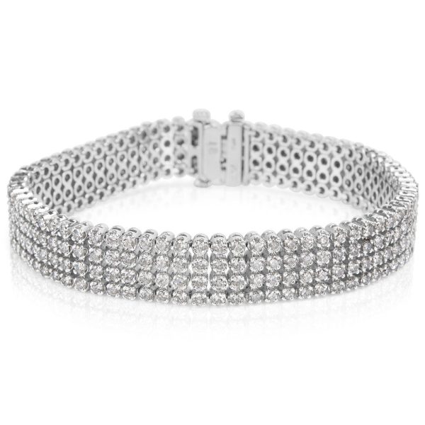 IGL Certified Diamond Tennis Bracelet in 14K White Gold 700 CTW IGL Certified Diamond Tennis Bracelet in 14K White Gold 700 CTW