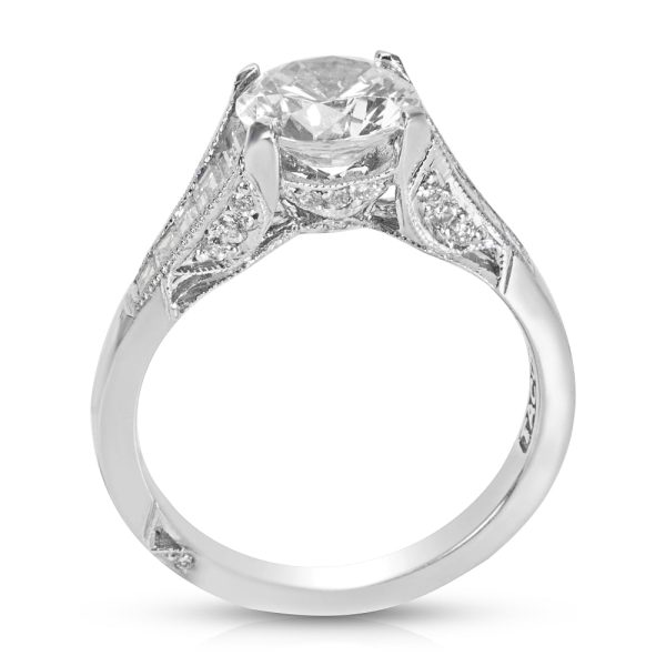 NEW Tacori Diamond Engagement Ring Setting in Platinum 2577 RD 75 070 CTW NEW Tacori Diamond Engagement Ring Setting in Platinum 2577 RD 75 070 CTW