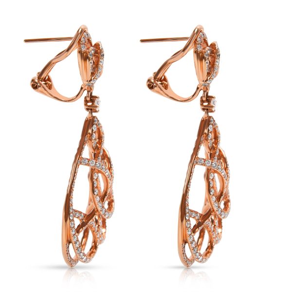 018870 sv b830541d e2e6 415b ba7d 042a6a749eb2 Pear Shape Entwined Diamond Earrings in 18k Pink Gold 267 CTW