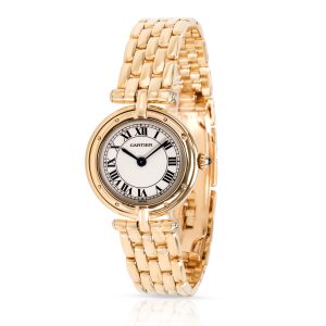 Cartier Panthere VLC 8057921 Womens Watch in 18K Yellow Gold Fendi Peekaboo Selleria Handbag Shoulder Bag Blue