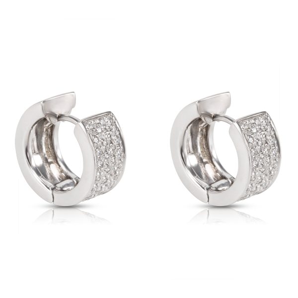 026552 sv 8a29ed6d 3144 480a bcec 9733bd098b00 Pave Diamond Huggie Hoop Earrings in 18KT Gold 075 ctw