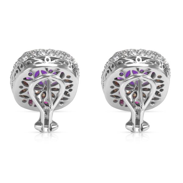 027130 bv f71eb61c 288c 4b06 abf2 e5b42efdf70b Amethyst Diamond Earrings in 18K White Gold 125 CTW