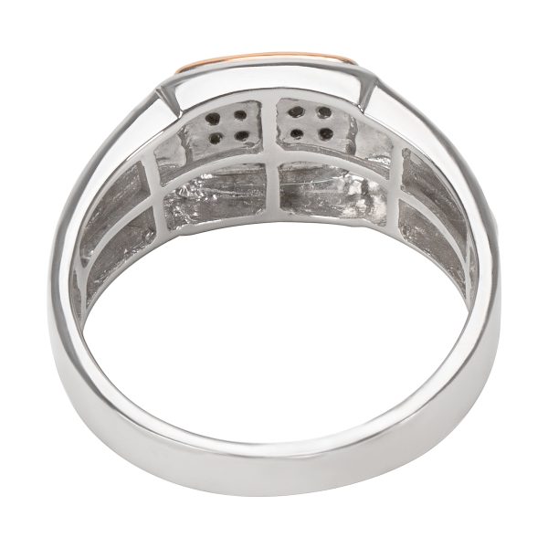 Rings Mens Diamond Ring in 10K White Gold 025 CTW