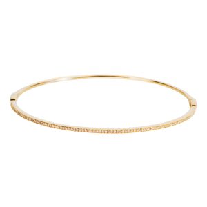 Diamond Bangle in 14k Yellow Gold 017 CTW Saint Laurent Paris Petit Cabas Leather Pink