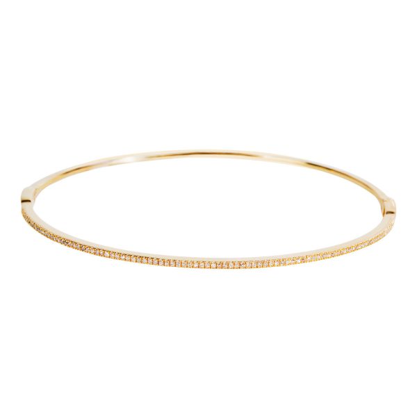 Diamond Bangle in 14k Yellow Gold 017 CTW Diamond Bangle in 14k Yellow Gold 017 CTW