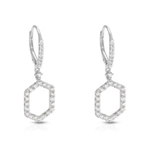 Dangling Diamond Earrings in 14k White Gold 109 CTW Louis Vuitton Damier Graphite Brazza Wallet