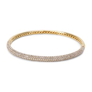 Diamond Bangle Bracelet in 18k Yellow Gold 265 CTW Cart