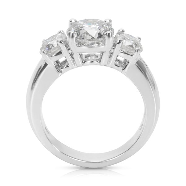 three stone diamond engagement ring in 14k white gold 3 18 ctw Three Stone Diamond Engagement Ring in 14K White Gold 318 CTW