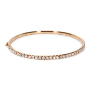 Diamond Bangle in 18k Rose Gold 312 CTW Cart