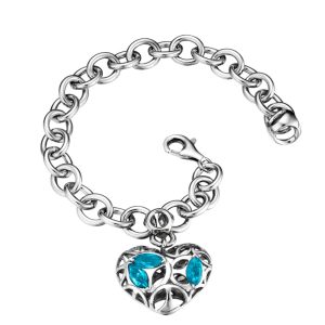 Di Modolo Charm Bracelet with Blue Topaz in Plated Rhodium MSRP 495 Louis Vuitton Papillon Cylindrical Monogram Leather Pink Brown GM LV Shoulder Bag