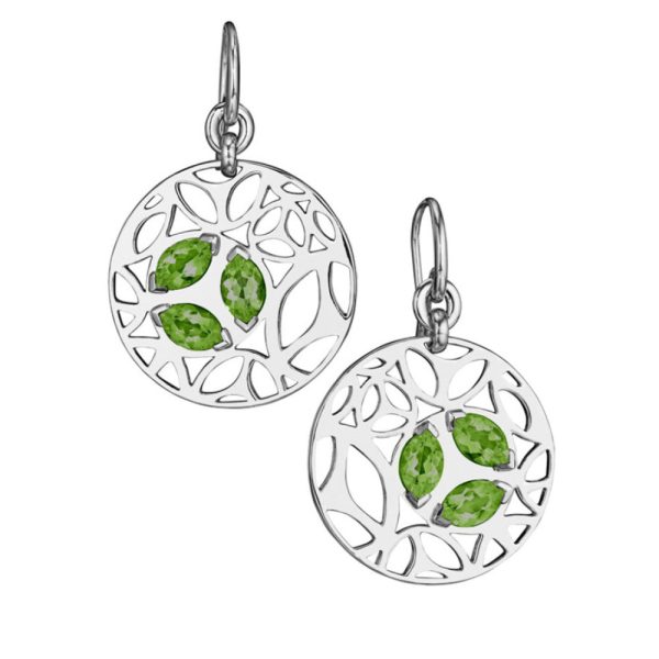 Di Modolo Green Quartz Drop Earrings Rhodium Plated Sterling Silver MSRP 650 Di Modolo Green Quartz Drop Earrings Rhodium Plated Sterling Silver MSRP 650