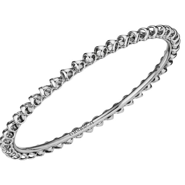 Modolo Eternity Bangle Bracelet in Rhodium Plated Sterling Silver MSRP 350 Modolo Eternity Bangle Bracelet in Rhodium Plated Sterling Silver MSRP 350