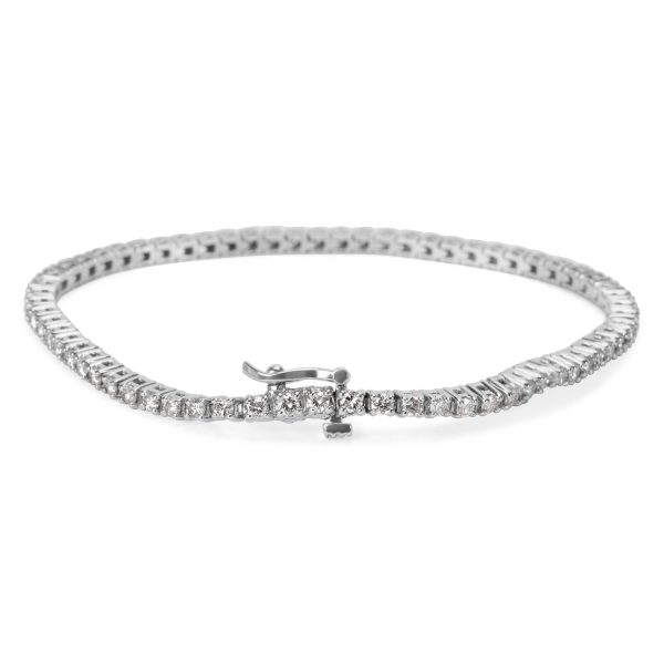 041114 bv Diamond Tennis Bracelet in a 4 Prong Setting in 14K White Gold 235 CTW