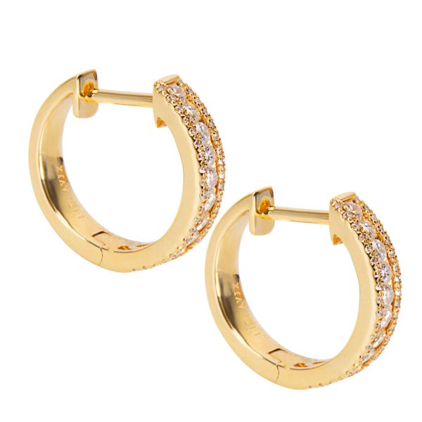 042334 SV 92efaecb 2803 4a03 87ba 647271209e37 Diamond Hoop Earrings in 14K Yellow Gold 050 CTW