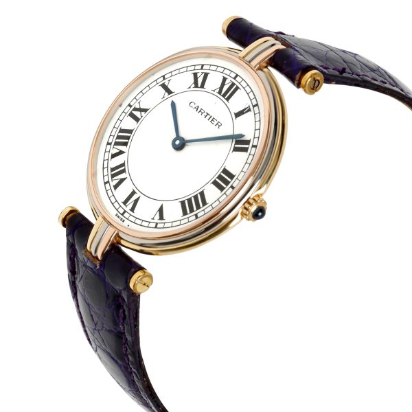 058994 lv Cartier Vendome 8988 Womens Watch in 18K 3 Tone Gold