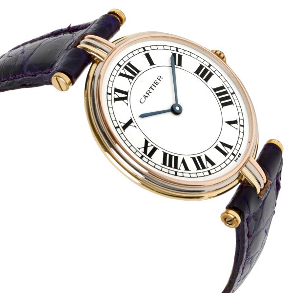 058994 rv Cartier Vendome 8988 Womens Watch in 18K 3 Tone Gold