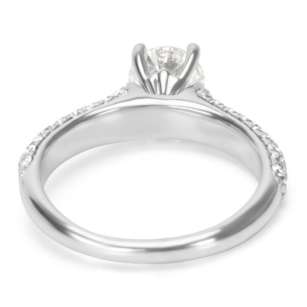 Rings Pave Diamond Engagement Ring in 14K White Gold 125 CTW