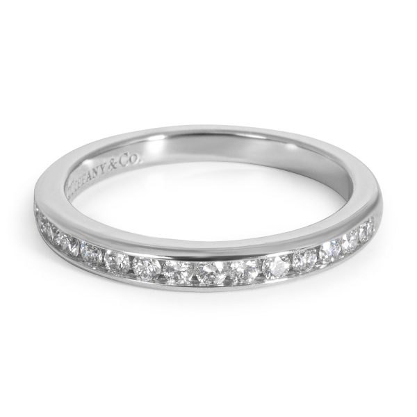 Rings Tiffany Co Diamond Wedding Band in Platinum 030 CTW