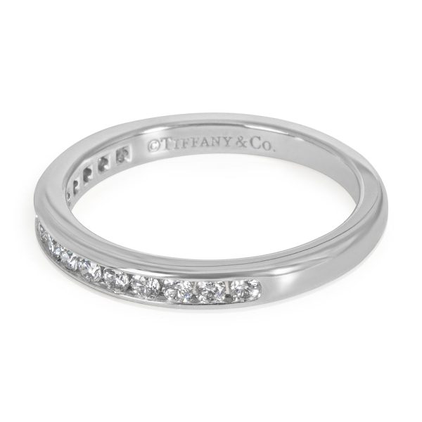 Platinum Band Tiffany Co Diamond Wedding Band in Platinum 030 CTW