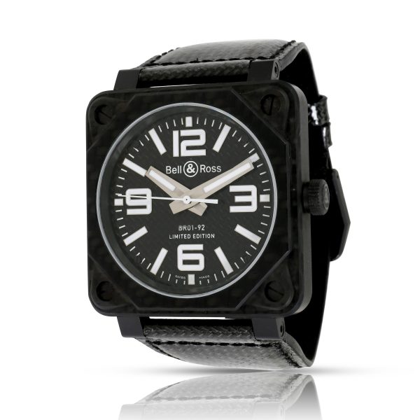 Bell and Ross Aviation BR01 92 C Mens Watch in Carbon Fiber Bell and Ross Aviation BR01 92 C Mens Watch in Carbon Fiber