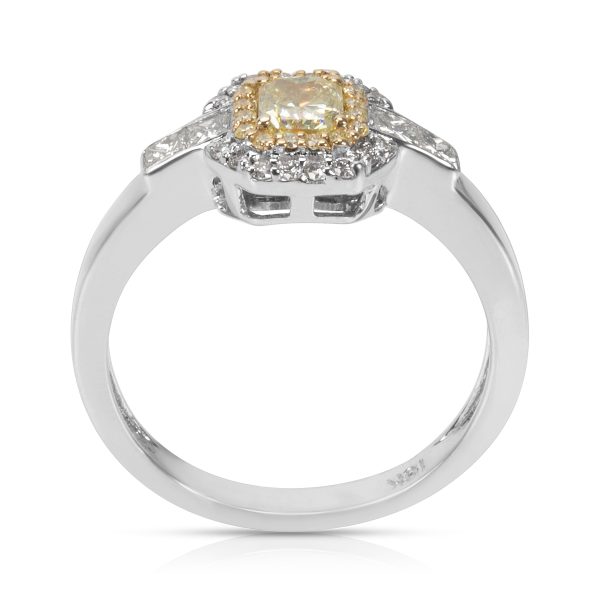 077181 pv a0eb20a8 7653 4540 826c bb156fc636c3 Yellow Diamond Halo Ring in 18KT Yellow Gold 068ctw