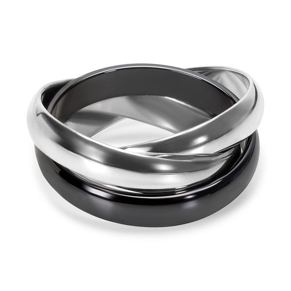 Cartier Cartier Trinity Ring in 18K White Gold Ceramic