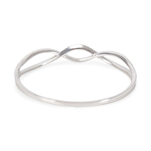 079612 bv Diamond Infinity Bangle in 18KT White Gold 237 ctw