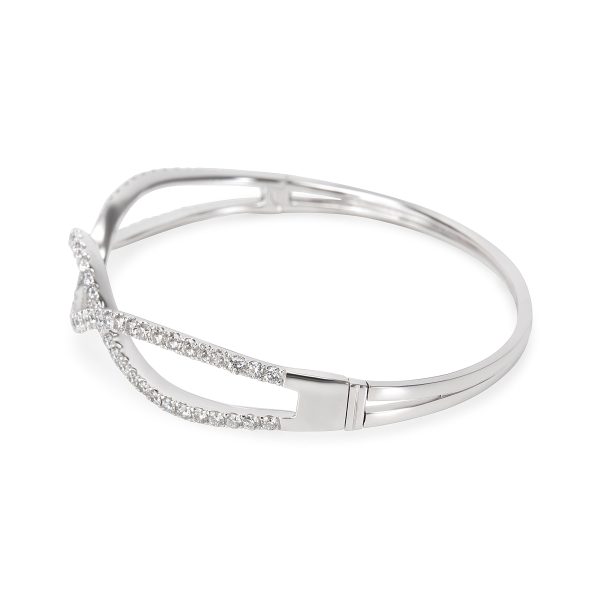 079612 sv Diamond Infinity Bangle in 18KT White Gold 237 ctw