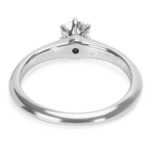 Rings Tiffany Co Certified Diamond Engagement Ring in Platinum E VS1 026