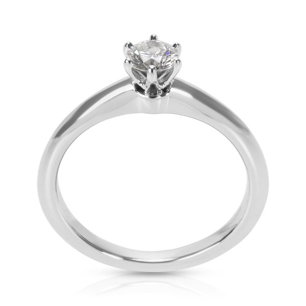 Tiffany Co Certified Diamond Engagement Ring in Platinum E VS1 026 Tiffany Co Certified Diamond Engagement Ring in Platinum E VS1 026