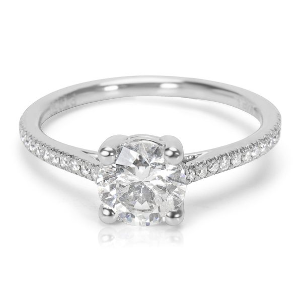 Gemma by WP Diamonds Round Cut Diamond Engagement Ring set in Platinum 120 ctw