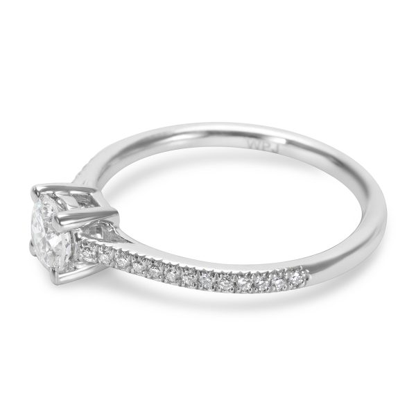 Platinum Engagement Ring Platinum Round Cut Diamond Engagement Ring 064ctw