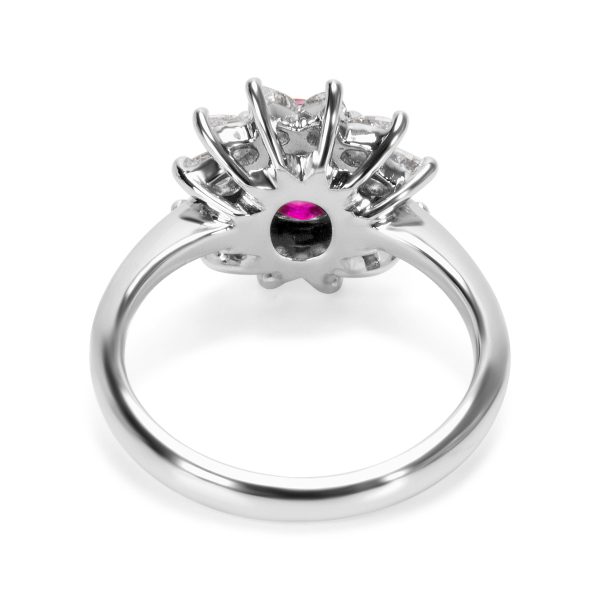 083867 bv d3928b92 dc85 44e1 a3d8 f36b53cda94c Tiffany Co GIA Certified Burmese Ruby Diamond Ring in Platinum 213 ctw