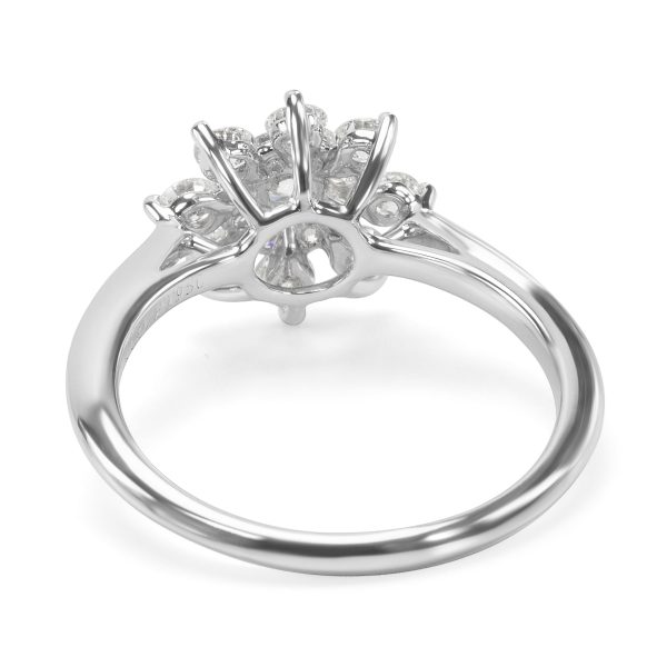 Rings Tiffany Co Blooming Flower Ring in Platinum 060 ctw