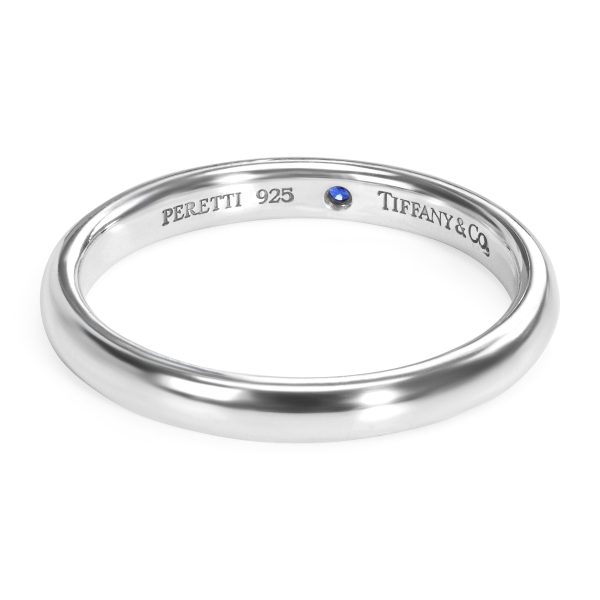 tiffany co elsa peretti sterling silver sapphire band Tiffany Co Elsa Peretti Sterling Silver Sapphire Band