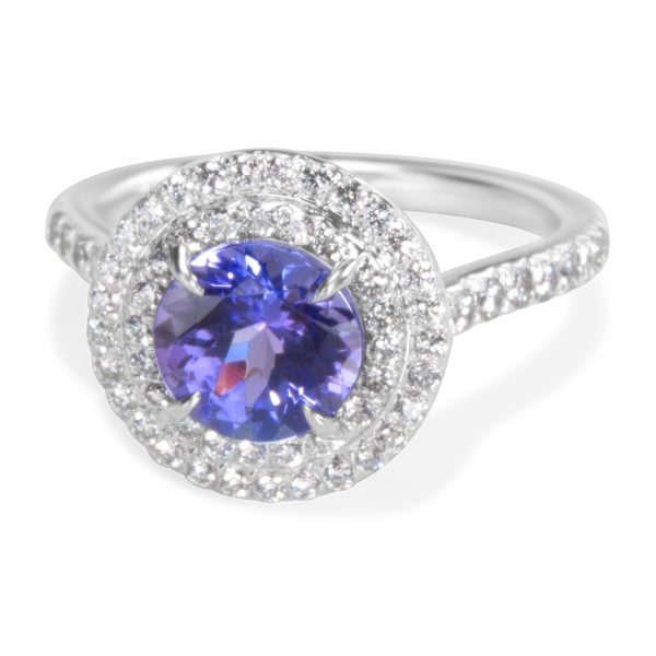 Tiffany Co Soleste Tanzanite Engagement Ring in Platinum 175 ctw Tiffany Co Soleste Tanzanite Engagement Ring in Platinum 175 ctw