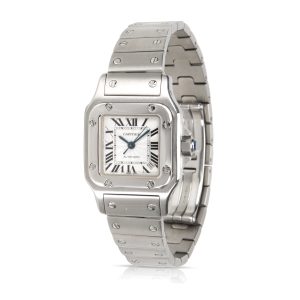 Cartier Santos W20054D6 Womens Watch in Stainless Steel Louis Vuitton Multicle 6 Damier Graphite Key Case Damier Canvas