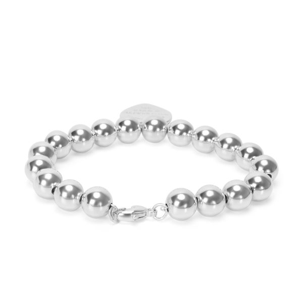 087438 clasp Tiffany Co Return to Tiffany Ball Bracelet in Sterling Silver