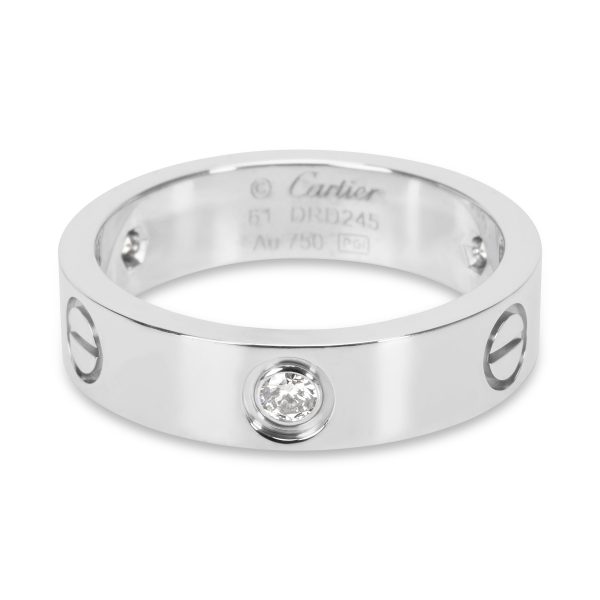 Rings Cartier Love Ring with Diamonds in 18KT White Gold 030 ctw