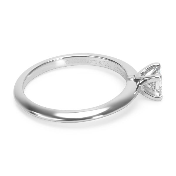 Solitaire Ring Platinum Tiffany Co Diamond Engagement Ring in Platinum 027 ct EVVS1