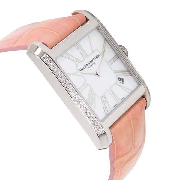 088460 rv Baume Mercier Hampton Square MOA08743 Ladies Watch in Stainless Steel