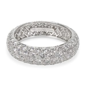 Tiffany Co Etoile 4 Rows Pave Diamond Ring in Platinum 290 Carats Salvatore Ferragamo Mini Shoulder Gancini Black