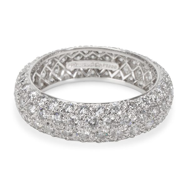 Tiffany Co Etoile 4 Rows Pave Diamond Ring in Platinum 290 Carats Tiffany Co Etoile 4 Rows Pave Diamond Ring in Platinum 290 Carats