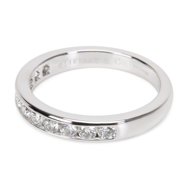 Band Platinum Tiffany Co Diamond 3mm Wedding Band in Platinum 024 ctw