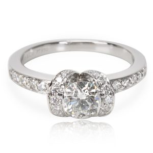 Tiffany Co Ribbon Diamond Engagement Ring in Platinum 055 ctw H VS1 Bottega Veneta Medium Andiamo 2 way bag Black