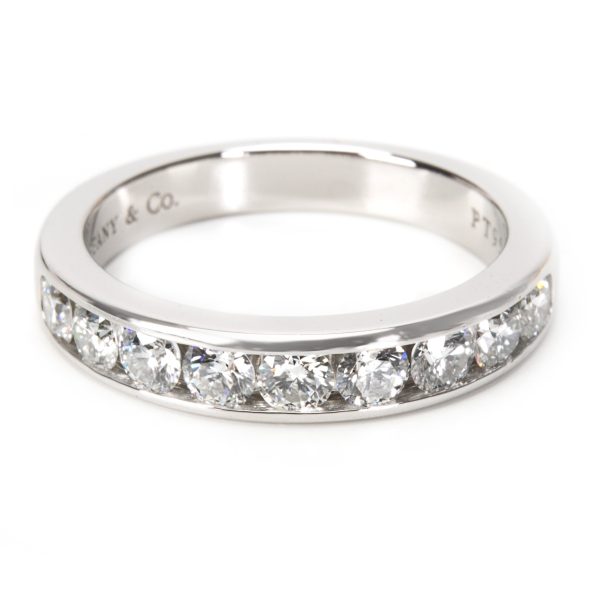 Tiffany Channel Diamond Wedding Band in Platinum 081 ctw Tiffany Channel Diamond Wedding Band in Platinum 081 ctw