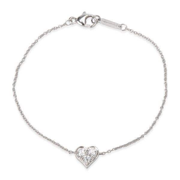 Tiffany Co Hearts Diamond Bracelet in Platinum 015 CTW Tiffany Co Hearts Diamond Bracelet in Platinum 015 CTW