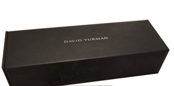 091479 box David Yurman Petite Pave Curb Link Mens Bracelet