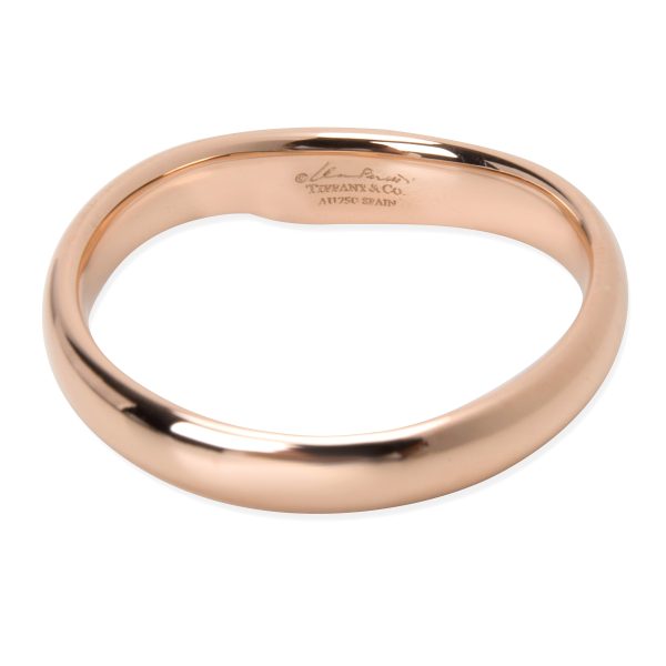 tiffany co elsa peretti diamond open heart band ring in 18k rose gold Tiffany Co Elsa Peretti Diamond Open Heart Band Ring in 18k Rose Gold