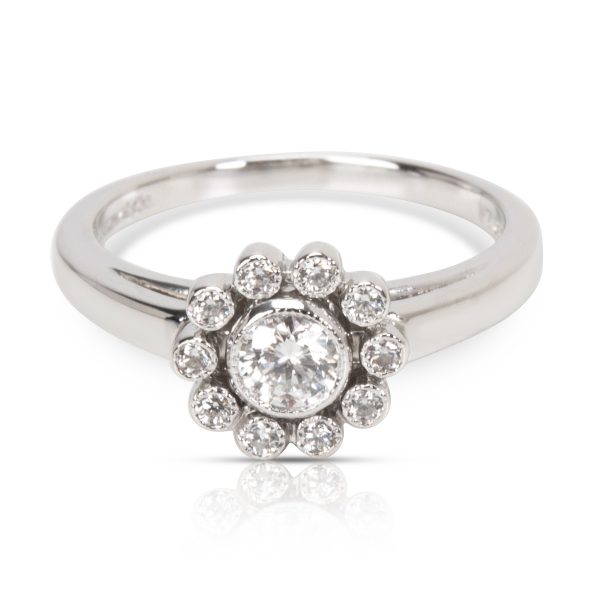 Tiffany Co Enchant Diamond Flower Ring in Platinum Tiffany Co Enchant Diamond Flower Ring in Platinum 035 Ctw